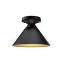 One Light Flush Mount<br /><span style="color:#4AB0CE;">Entrega: 4-10 dias en USA</span><br /><span style="color:#4AB0CE;font-size:60%;">PREGUNTE POR ENTREGA EN PANAMA</span><br />Collection: Archer<br />Finish: Matte Black