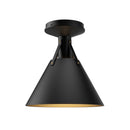 Alora - FM584811MB - One Light Flush Mount - Archer - Matte Black