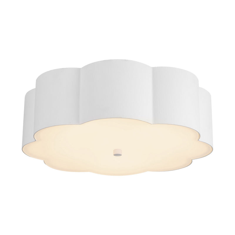 Three Light Flush Mount<br /><span style="color:#4AB0CE;">Entrega: 1-2 semanas en USA</span><br /><span style="color:#4AB0CE;font-size:60%;">PREGUNTE POR ENTREGA EN PANAMA</span><br />Collection: Blossom<br />Finish: Antique White
