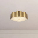 Alora - FM603314BG - Three Light Flush Mount - Blossom - Brushed Gold