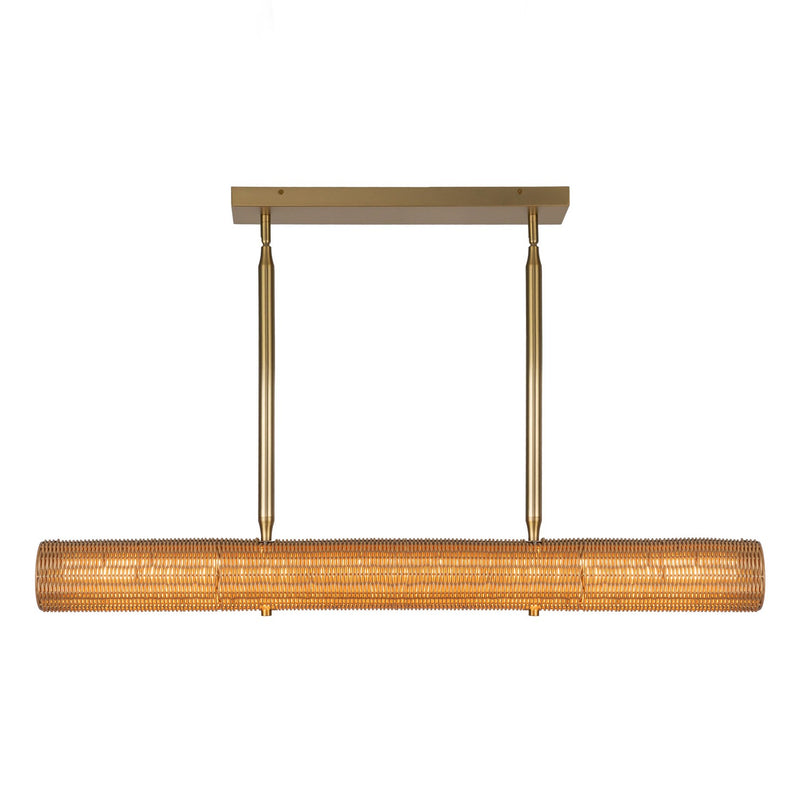 LED Linear Pendant<br /><span style="color:#4AB0CE;">Entrega: 4-10 dias en USA</span><br /><span style="color:#4AB0CE;font-size:60%;">PREGUNTE POR ENTREGA EN PANAMA</span><br />Collection: Maris<br />Finish: Brushed Gold