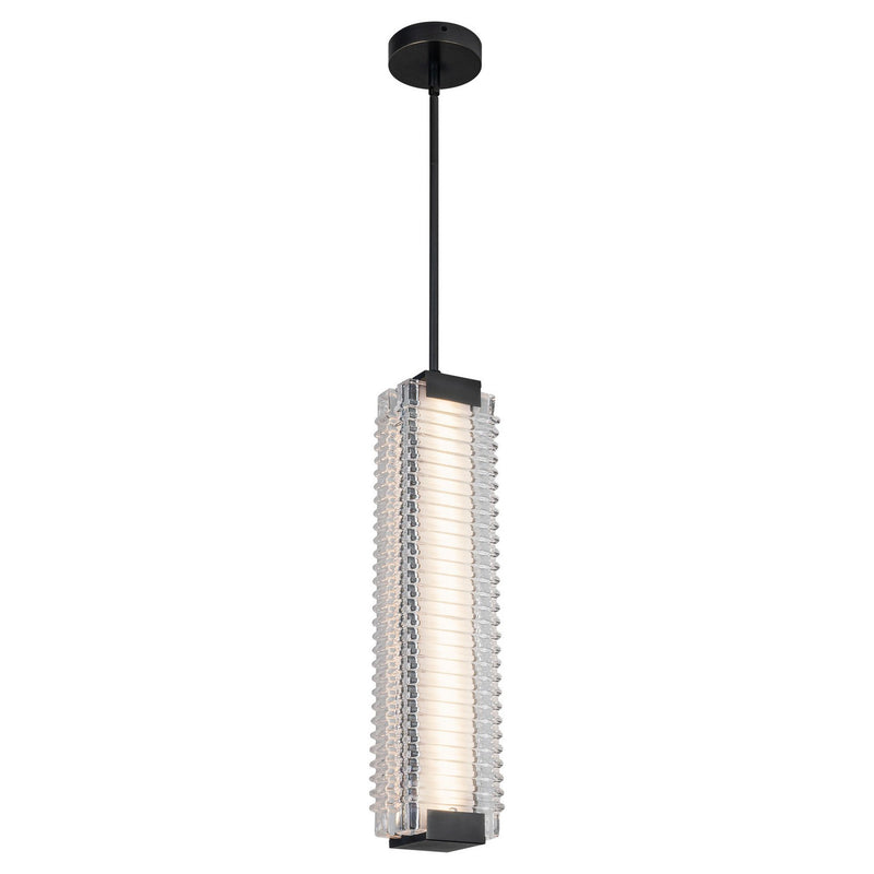LED Pendant<br /><span style="color:#4AB0CE;">Entrega: 4-10 dias en USA</span><br /><span style="color:#4AB0CE;font-size:60%;">PREGUNTE POR ENTREGA EN PANAMA</span><br />Collection: Alai<br />Finish: Urban Bronze/Ribbed Glass