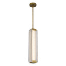 LED Pendant<br /><span style="color:#4AB0CE;">Entrega: 4-10 dias en USA</span><br /><span style="color:#4AB0CE;font-size:60%;">PREGUNTE POR ENTREGA EN PANAMA</span><br />Collection: Alai<br />Finish: Vintage Brass/Ribbed Glass