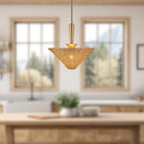 Alora - PD497016BGRA - One Light Pendant - Bridgette - Brushed Gold/Rattan