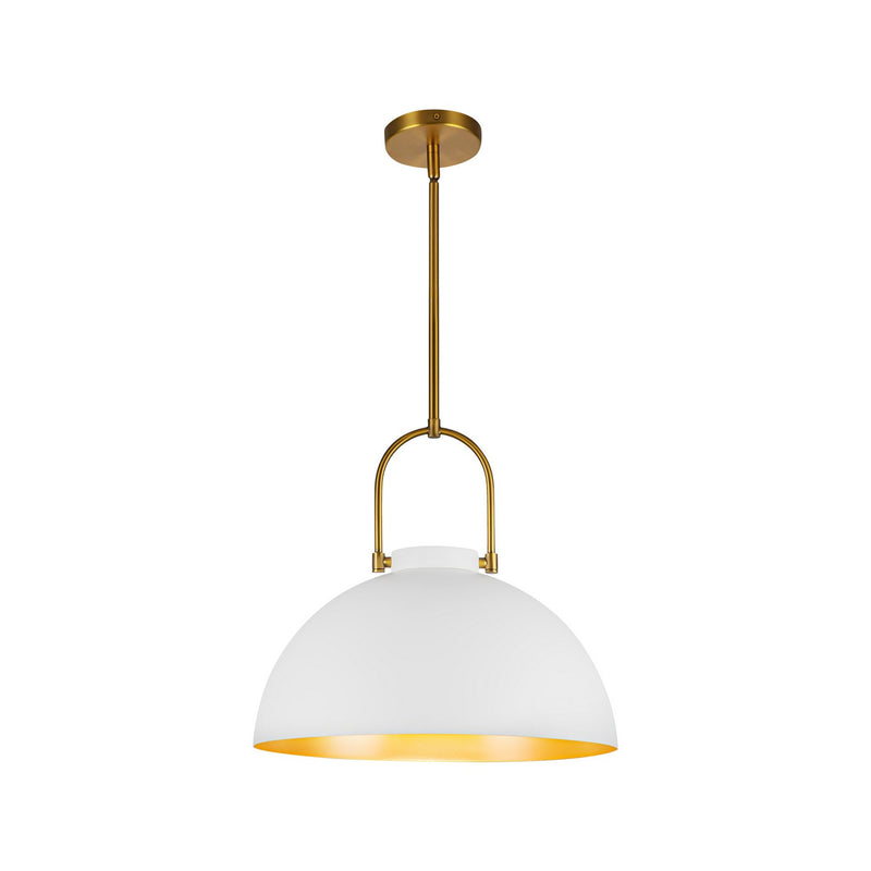 One Light Pendant<br /><span style="color:#4AB0CE;">Entrega: 4-10 dias en USA</span><br /><span style="color:#4AB0CE;font-size:60%;">PREGUNTE POR ENTREGA EN PANAMA</span><br />Collection: Harper<br />Finish: White