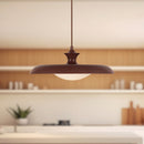 One Light Pendant<br /><span style="color:#4AB0CE;">Entrega: 4-10 dias en USA</span><br /><span style="color:#4AB0CE;font-size:60%;">PREGUNTE POR ENTREGA EN PANAMA</span><br />Collection: Minori<br />Finish: Burgundy