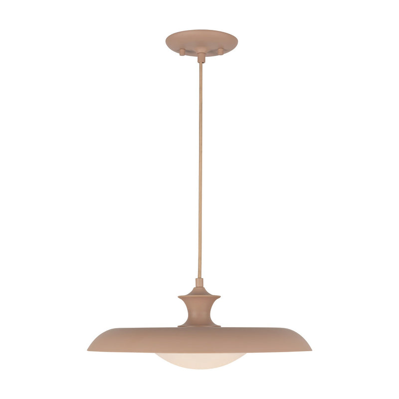One Light Pendant<br /><span style="color:#4AB0CE;">Entrega: 4-10 dias en USA</span><br /><span style="color:#4AB0CE;font-size:60%;">PREGUNTE POR ENTREGA EN PANAMA</span><br />Collection: Minori<br />Finish: Peach