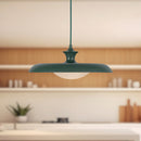 One Light Pendant<br /><span style="color:#4AB0CE;">Entrega: 4-10 dias en USA</span><br /><span style="color:#4AB0CE;font-size:60%;">PREGUNTE POR ENTREGA EN PANAMA</span><br />Collection: Minori<br />Finish: Pine Green