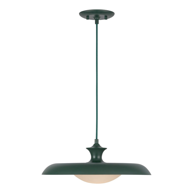 One Light Pendant<br /><span style="color:#4AB0CE;">Entrega: 4-10 dias en USA</span><br /><span style="color:#4AB0CE;font-size:60%;">PREGUNTE POR ENTREGA EN PANAMA</span><br />Collection: Minori<br />Finish: Pine Green