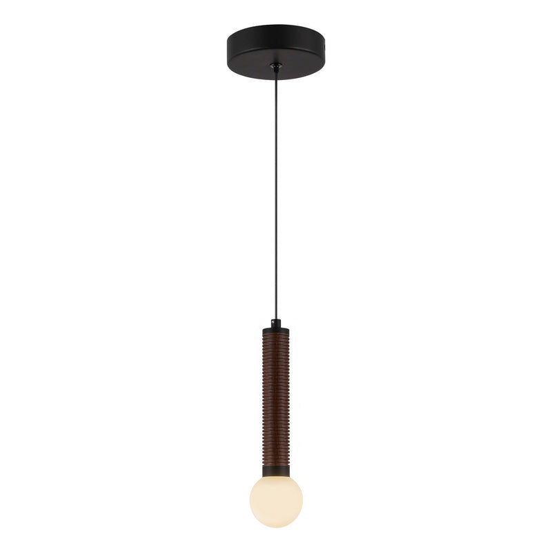 LED Pendant<br /><span style="color:#4AB0CE;">Entrega: 4-10 dias en USA</span><br /><span style="color:#4AB0CE;font-size:60%;">PREGUNTE POR ENTREGA EN PANAMA</span><br />Collection: Arden<br />Finish: Matte Black/Opal Glass