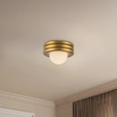 Alora - SF426012BG - One Light Semi-Flush Mount - Harvey - Brushed Gold