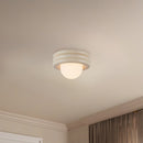 Alora - SF426012PW - One Light Semi-Flush Mount - Harvey - Pearl White