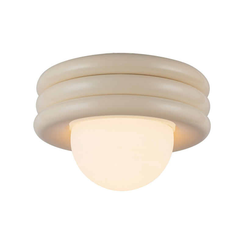 One Light Semi-Flush Mount<br /><span style="color:#4AB0CE;">Entrega: 1-2 semanas en USA</span><br /><span style="color:#4AB0CE;font-size:60%;">PREGUNTE POR ENTREGA EN PANAMA</span><br />Collection: Harvey<br />Finish: Pearl White