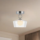 Alora - SF443308CHCL-UNV - LED Semi Flush Mount - Leota - Chrome/Clear Glass