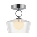 LED Semi Flush Mount<br /><span style="color:#4AB0CE;">Entrega: 4-10 dias en USA</span><br /><span style="color:#4AB0CE;font-size:60%;">PREGUNTE POR ENTREGA EN PANAMA</span><br />Collection: Leota<br />Finish: Chrome/Clear Glass