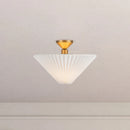 Alora - SF497016BGFW - One Light Semi-Flush Mount - Bridgette - Brushed Gold/Folded White