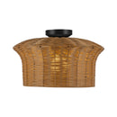 One Light Semi-Flush Mount<br /><span style="color:#4AB0CE;">Entrega: 4-10 dias en USA</span><br /><span style="color:#4AB0CE;font-size:60%;">PREGUNTE POR ENTREGA EN PANAMA</span><br />Collection: Kai<br />Finish: Matte Black