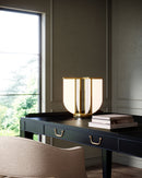 Alora - TL336815VB - LED Table Lamp - Anders - Vintage Brass
