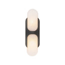Two Light Wall Vanity<br /><span style="color:#4AB0CE;">Entrega: 4-10 dias en USA</span><br /><span style="color:#4AB0CE;font-size:60%;">PREGUNTE POR ENTREGA EN PANAMA</span><br />Collection: Odin<br />Finish: Urban Bronze/Alabaster