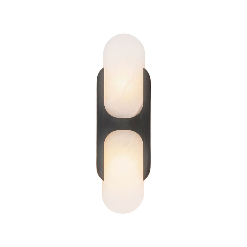 Two Light Wall Vanity<br /><span style="color:#4AB0CE;">Entrega: 4-10 dias en USA</span><br /><span style="color:#4AB0CE;font-size:60%;">PREGUNTE POR ENTREGA EN PANAMA</span><br />Collection: Odin<br />Finish: Urban Bronze/Alabaster