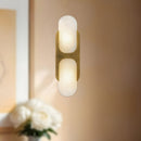 Alora - WV357214VBAR - Two Light Wall Vanity - Odin - Vintage Brass/Alabaster
