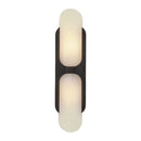 Two Light Wall Vanity<br /><span style="color:#4AB0CE;">Entrega: 5-6 semanas en USA</span><br /><span style="color:#4AB0CE;font-size:60%;">PREGUNTE POR ENTREGA EN PANAMA</span><br />Collection: Odin<br />Finish: Urban Bronze/Alabaster