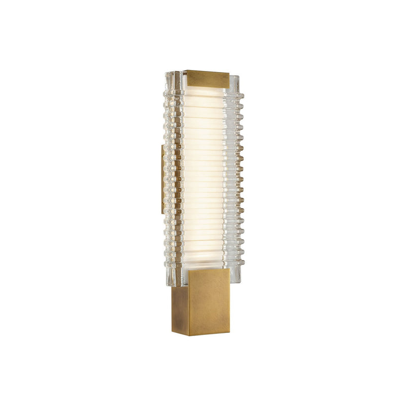 LED Wall Vanity<br /><span style="color:#4AB0CE;">Entrega: 4-10 dias en USA</span><br /><span style="color:#4AB0CE;font-size:60%;">PREGUNTE POR ENTREGA EN PANAMA</span><br />Collection: Alai<br />Finish: Vintage Brass/Ribbed Glass