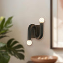 Alora - WV420206MB - Two Light Wall Vanity - Sadie - Matte Black