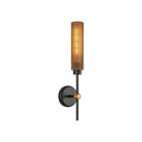One Light Vanity<br /><span style="color:#4AB0CE;">Entrega: 1-2 semanas en USA</span><br /><span style="color:#4AB0CE;font-size:60%;">PREGUNTE POR ENTREGA EN PANAMA</span><br />Collection: Colby<br />Finish: Matte Black/Tan Jute