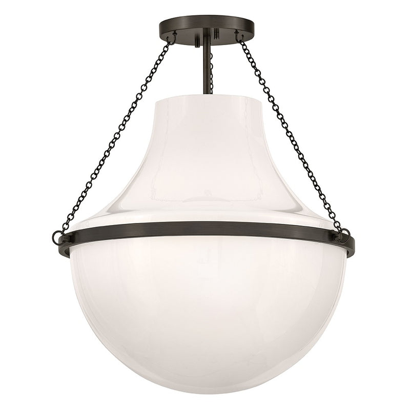Hinkley - 46893BX - LED Semi-Flush Mount - Collins - Black Oxide