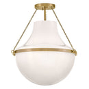 Hinkley - 46893HB - LED Semi-Flush Mount - Collins - Heritage Brass