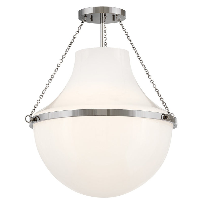 Hinkley - 46893PN - LED Semi-Flush Mount - Collins - Polished Nickel