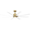 Generation Lighting - 8FLSM65BBSD - 65"Ceiling Fan - Flera Smart 65 LED - Burnished Brass