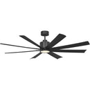 Generation Lighting - 8FLSM65MBKD - 65"Ceiling Fan - Flera Smart 65 LED - Midnight Black