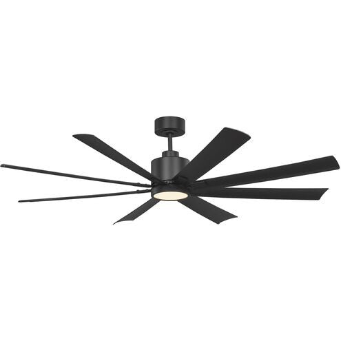 Generation Lighting - 8FLSM65MBKD - 65"Ceiling Fan - Flera Smart 65 LED - Midnight Black