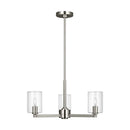 Three Light Chandelier<br /><span style="color:#4AB0CE;">Entrega: 4-10 dias en USA</span><br /><span style="color:#4AB0CE;font-size:60%;">PREGUNTE POR ENTREGA EN PANAMA</span><br />Collection: Fullton<br />Finish: Brushed Nickel
