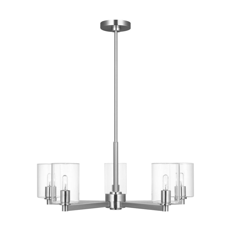 Visual Comfort Studio - 3164205C-05 - Five Light Chandelier - Fullton - Chrome