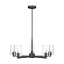 Five Light Chandelier<br /><span style="color:#4AB0CE;">Entrega: 4-10 dias en USA</span><br /><span style="color:#4AB0CE;font-size:60%;">PREGUNTE POR ENTREGA EN PANAMA</span><br />Collection: Fullton<br />Finish: Midnight Black