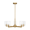 Visual Comfort Studio - 3164205C-848 - Five Light Chandelier - Fullton - Satin Brass