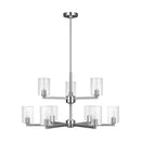 Nine Light Chandelier<br /><span style="color:#4AB0CE;">Entrega: 4-10 dias en USA</span><br /><span style="color:#4AB0CE;font-size:60%;">PREGUNTE POR ENTREGA EN PANAMA</span><br />Collection: Fullton<br />Finish: Chrome