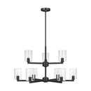 Visual Comfort Studio - 3164209C-112 - Nine Light Chandelier - Fullton - Midnight Black