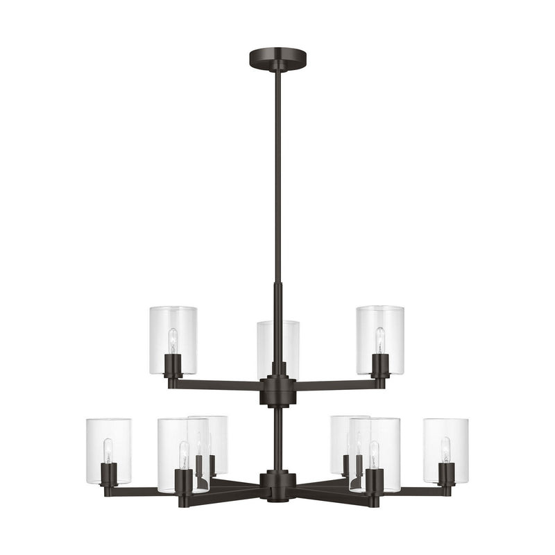 Visual Comfort Studio - 3164209C-112 - Nine Light Chandelier - Fullton - Midnight Black