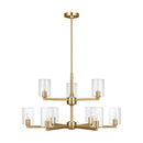 Visual Comfort Studio - 3164209C-848 - Nine Light Chandelier - Fullton - Satin Brass