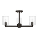 Visual Comfort Studio - 7764203C-112 - Three Light Semi-Flush Mount - Fullton - Midnight Black