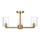 Three Light Semi-Flush Mount<br /><span style="color:#4AB0CE;">Entrega: 4-10 dias en USA</span><br /><span style="color:#4AB0CE;font-size:60%;">PREGUNTE POR ENTREGA EN PANAMA</span><br />Collection: Fullton<br />Finish: Satin Brass