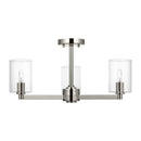 Three Light Semi-Flush Mount<br /><span style="color:#4AB0CE;">Entrega: 4-10 dias en USA</span><br /><span style="color:#4AB0CE;font-size:60%;">PREGUNTE POR ENTREGA EN PANAMA</span><br />Collection: Fullton<br />Finish: Brushed Nickel