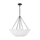 Visual Comfort Studio - AC1163AI - Three Light Chandelier - Stassi - Aged Iron