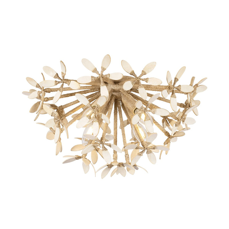 Corbett Lighting - 511-04-IYC - Four Light Semi Flush Mount - Corfu - Ivory Coco