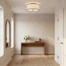 Two Light Flush Mount<br /><span style="color:#4AB0CE;">Entrega: 4-10 dias en USA</span><br /><span style="color:#4AB0CE;font-size:60%;">PREGUNTE POR ENTREGA EN PANAMA</span><br />Collection: Aldric<br />Finish: Aged Iron