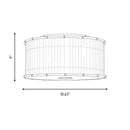 Visual Comfort Studio - AF1182AI - Two Light Flush Mount - Aldric - Aged Iron